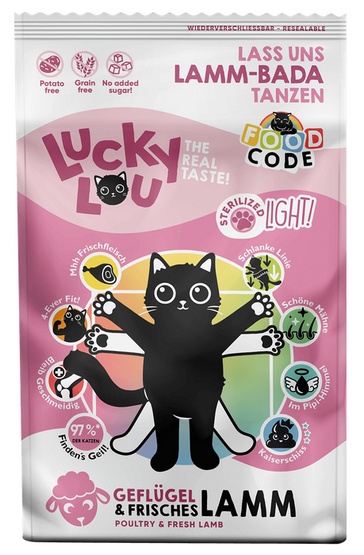 Lucky Lou Food Code Light drób, jagnięcina 750 g