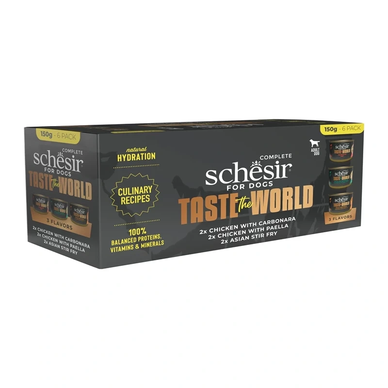 Schesir Taste The World kurczak adult małe rasy 150 g × 6