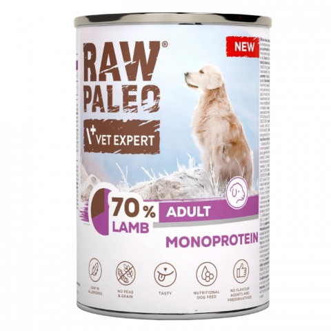 VetExpert Raw Paleo jagnięcina adult 400 g