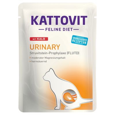 Kattovit Feline Diet Urinary cielęcina w sosie adult 85 g × 48