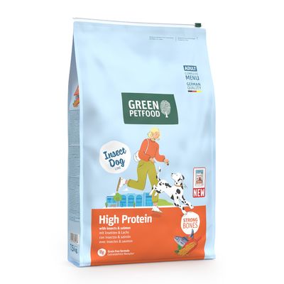 Green Petfood High Protein owady, łosoś adult 7,5 kg