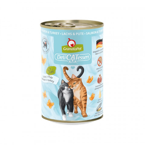 GranataPet DeliCATessen Sensitive indyk, łosoś pasztet adult 400 g