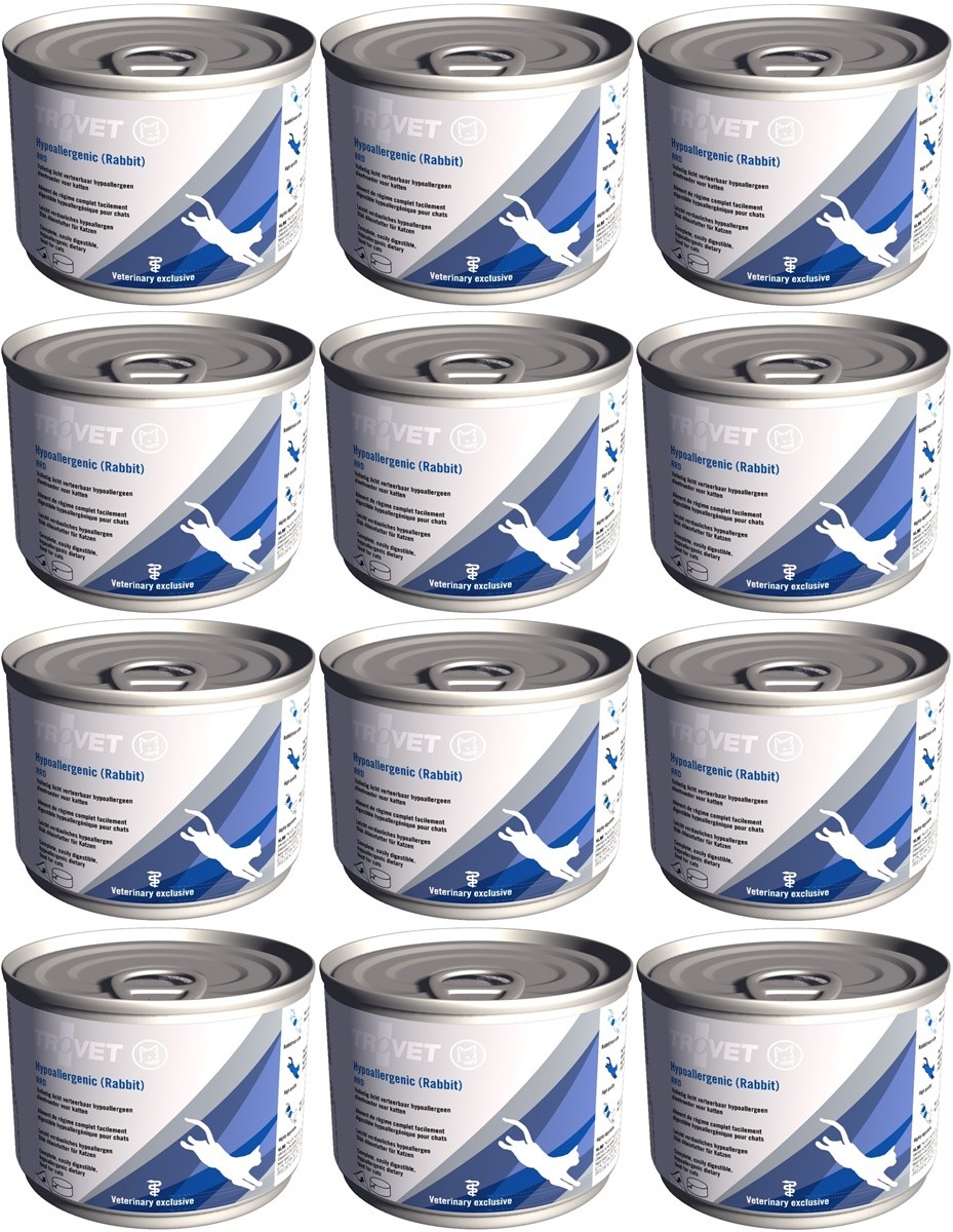Trovet RRD Hypoallergenic królik 200 g × 12