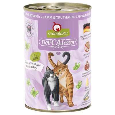 GranataPet DeliCatessen Sensitive jagnięcina z indykiem 400 g × 12