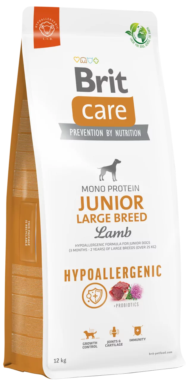 Brit Care jagnięcina junior duże rasy 12 kg