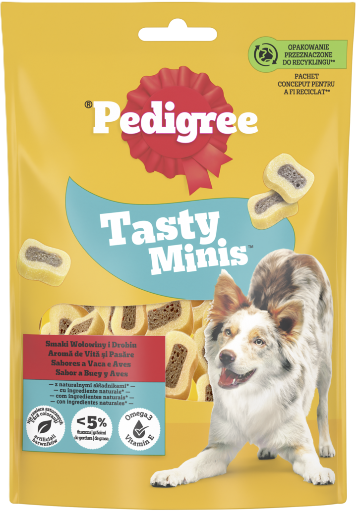 Pedigree Tasty Minis drób, wołowina 155 g