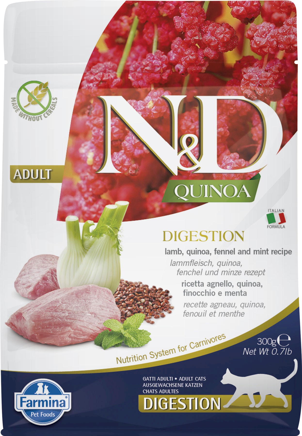 Farmina N&D Quinoa Digestive jagnięcina z quinoa adult 300 g