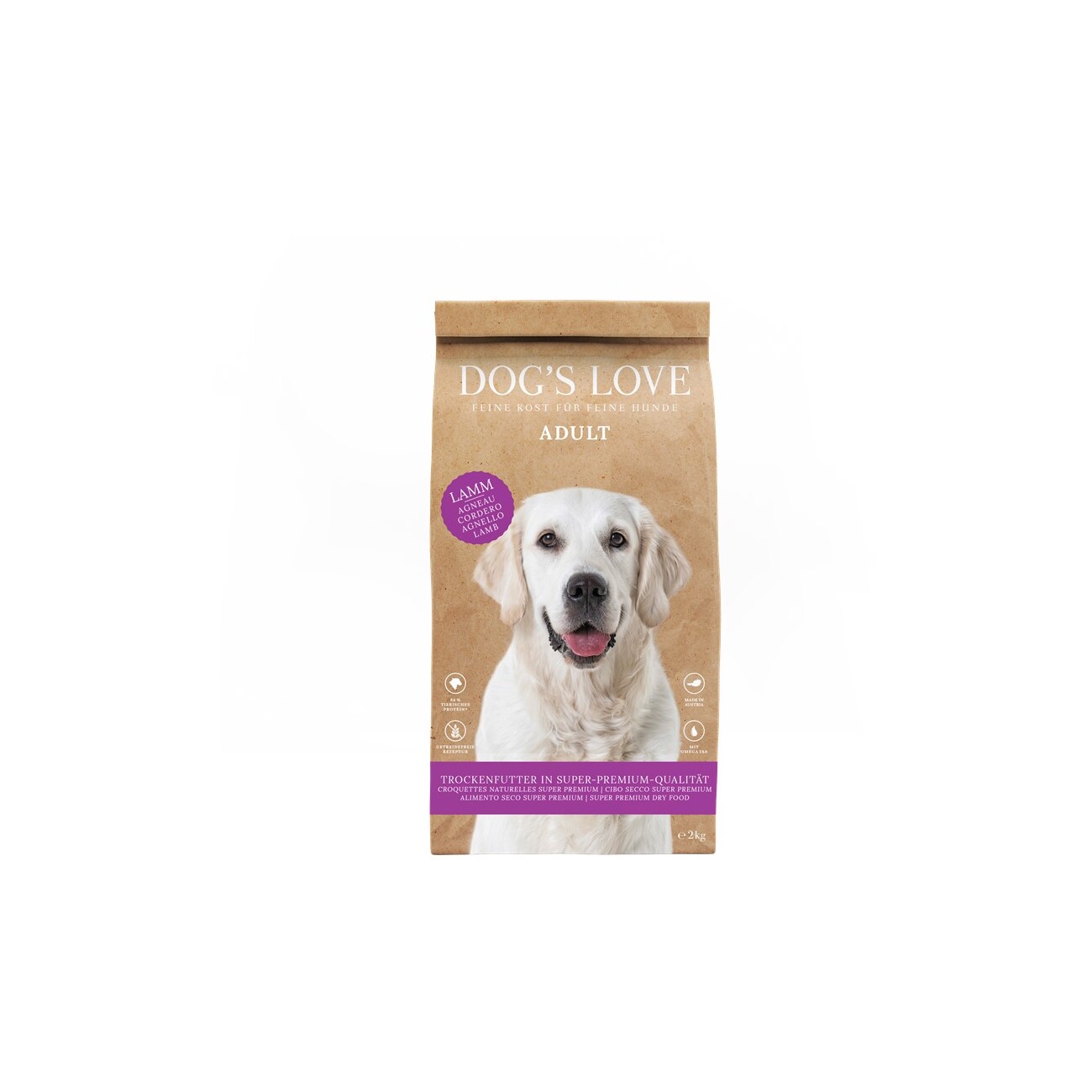 Dog's Love jagnięcina adult 2 kg
