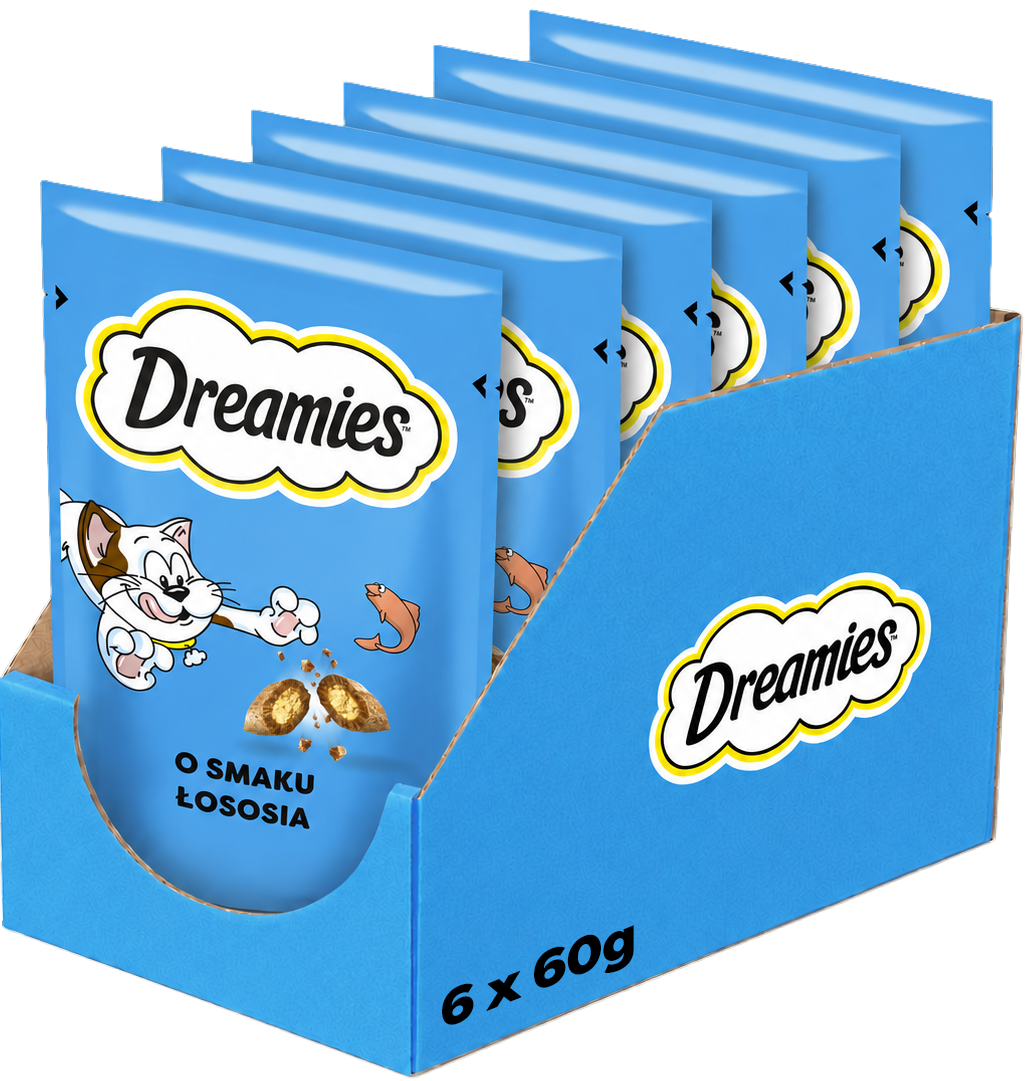 Dreamies łosoś 60 g × 6