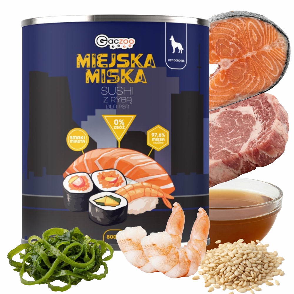 Gaczoo Miejska Miska łosoś 800 g
