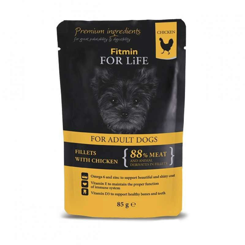Fitmin kurczak, szynka adult 85 g