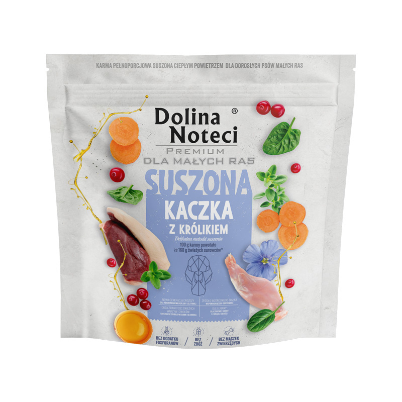 Dolina Noteci Premium kaczka, królik adult małe rasy 1 kg