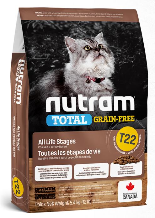 Nutram Total Grain-Free indyk, kurczak 5,4 kg