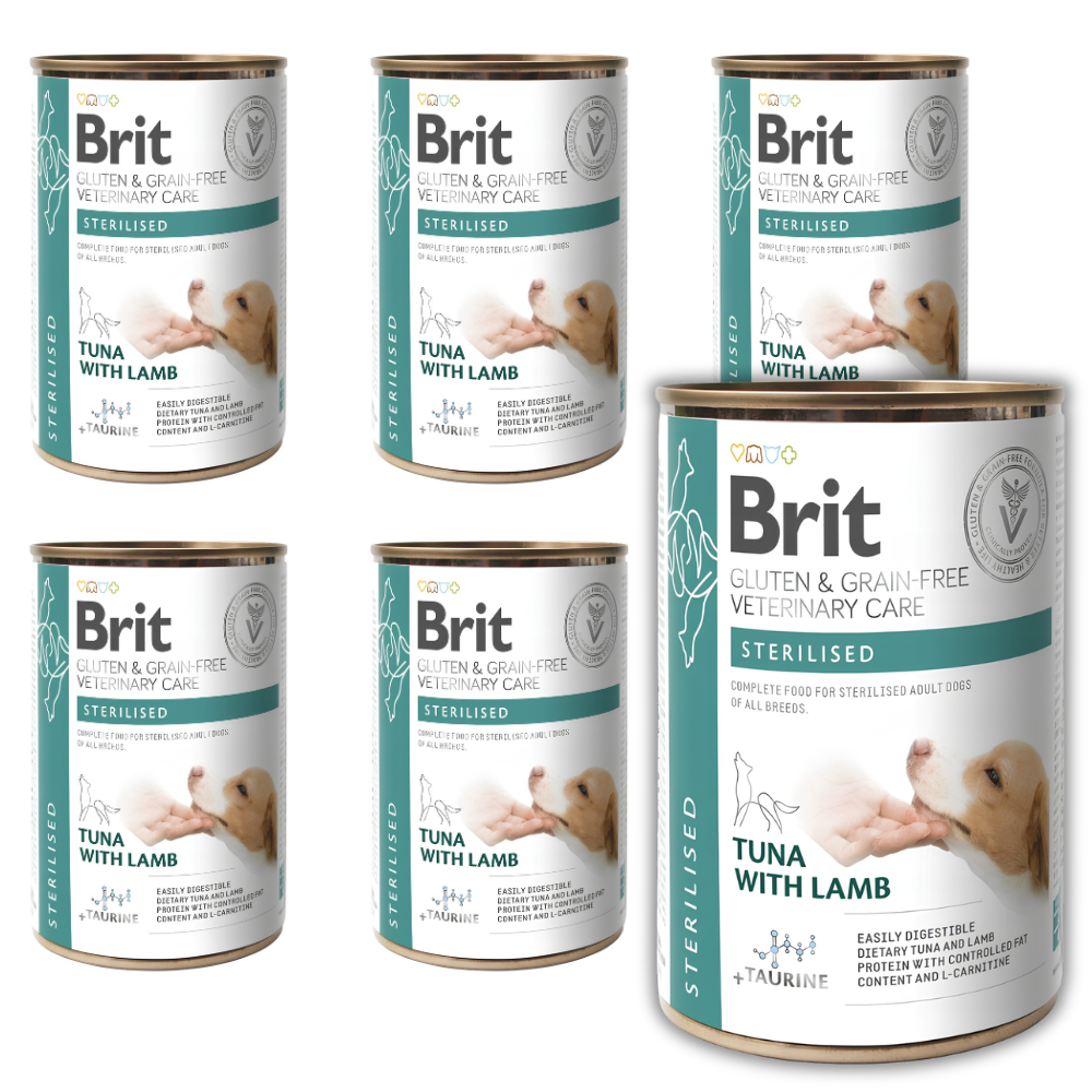 Brit Veterinary Diet Sterilised tuńczyk i jagnięcina adult 400 g × 6