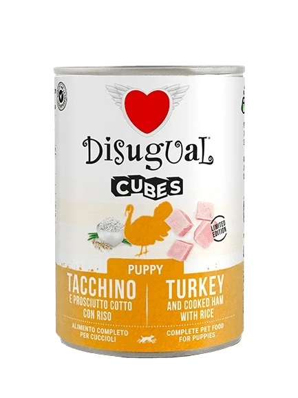 Disugual Cubes indyk, szynka prosciutto junior 400 g