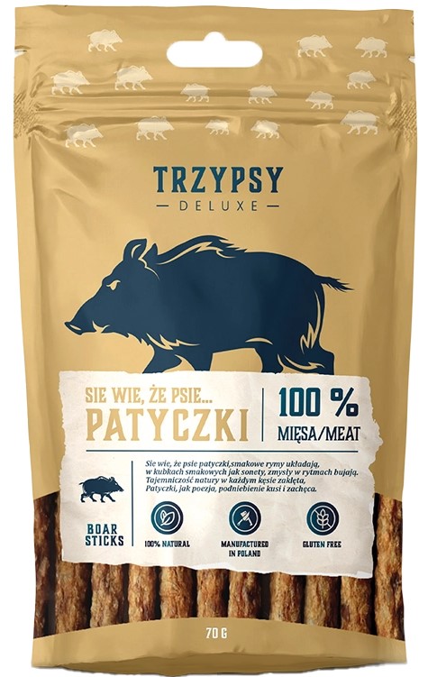 Trzy Psy TrzyPsy Deluxe dzik 70 g