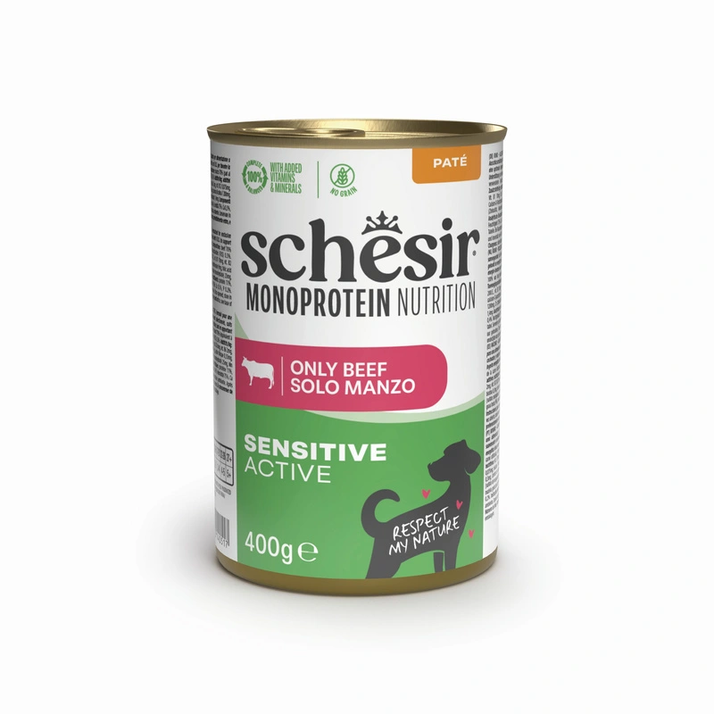Schesir Monoprotein Nutrition Sensitive Active wołowina adult 400 g