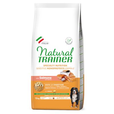 Trainer Sensitive No Gluten łosoś senior duże rasy 12 kg
