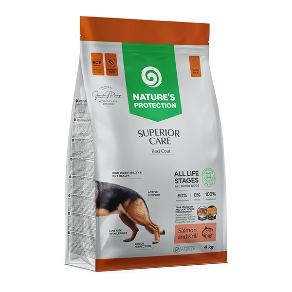Nature's Protection Superior Care łosoś, kryl z ryżem 4 kg