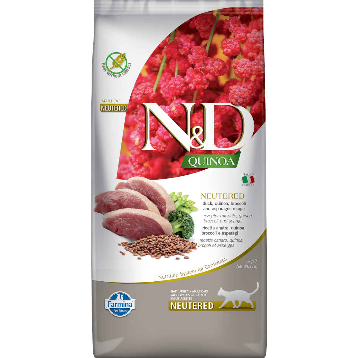 Farmina N&D Quinoa Sterilised kaczka z quinoa adult 5 kg