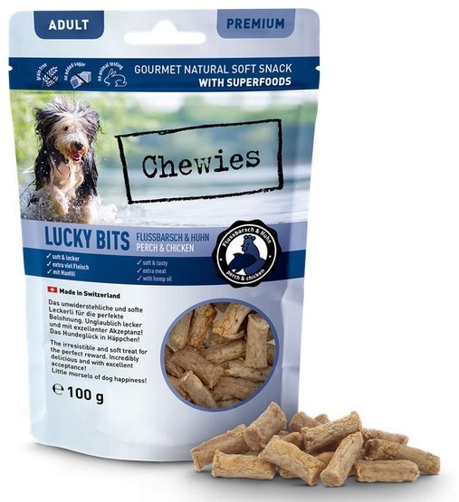 Chewies Lucky Bits kurczak, okoń adult 100 g