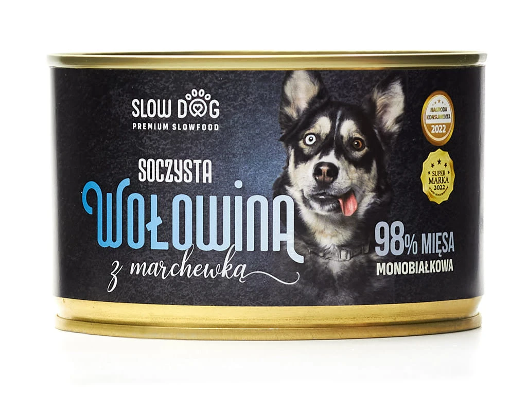 Slow Dog wołowina z marchewką 410 g