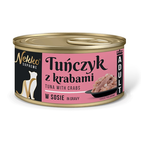 Nekko Supreme krab, tuńczyk w sosie adult 80 g