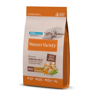 Nature's Variety Healthy Grains kurczak puppy średnie rasy, duże rasy 10 kg