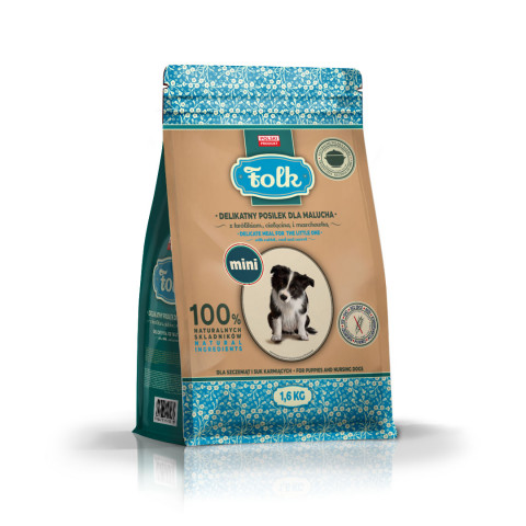 Folk cielęcina, królik junior małe rasy 1,6 kg