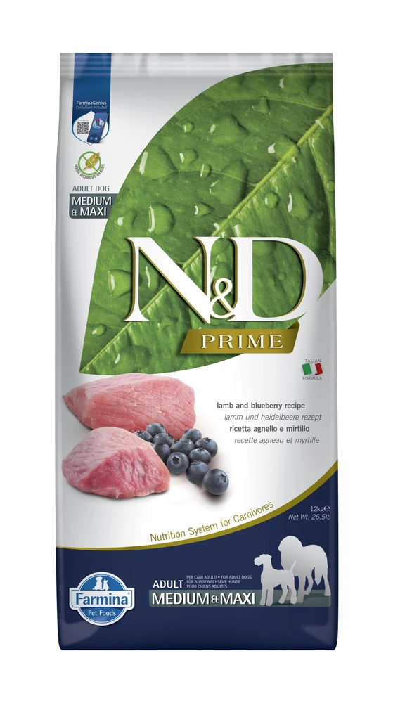 Farmina N&D Prime jagnięcina adult średnie i duże rasy 12 kg