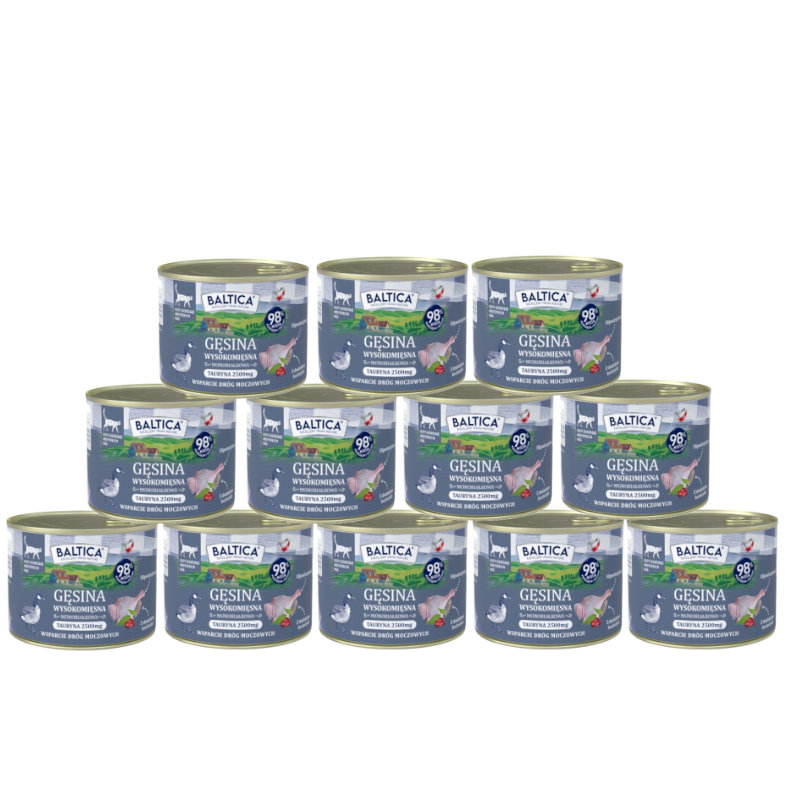 Baltica Smaki regionów Sterilised Light gęś adult 185 g × 12