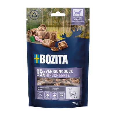 Bozita Meaty Bites jeleń, kaczka 70 g × 2