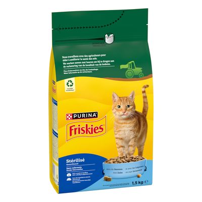 Purina Friskies Sterilised tuńczyk, łosoś adult 1,5 kg
