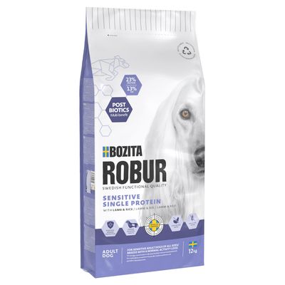Bozita Robur Sensitive Single Protein jagnięcina z ryżem adult 12 kg