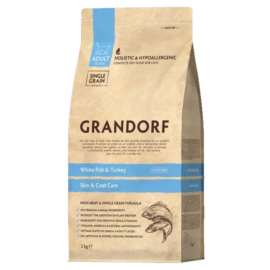 Grandorf Skin & Coat indyk, ryby adult 2 kg