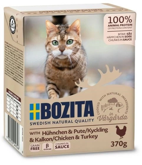 Bozita Feline indyk, kurczak w sosie adult 370 g