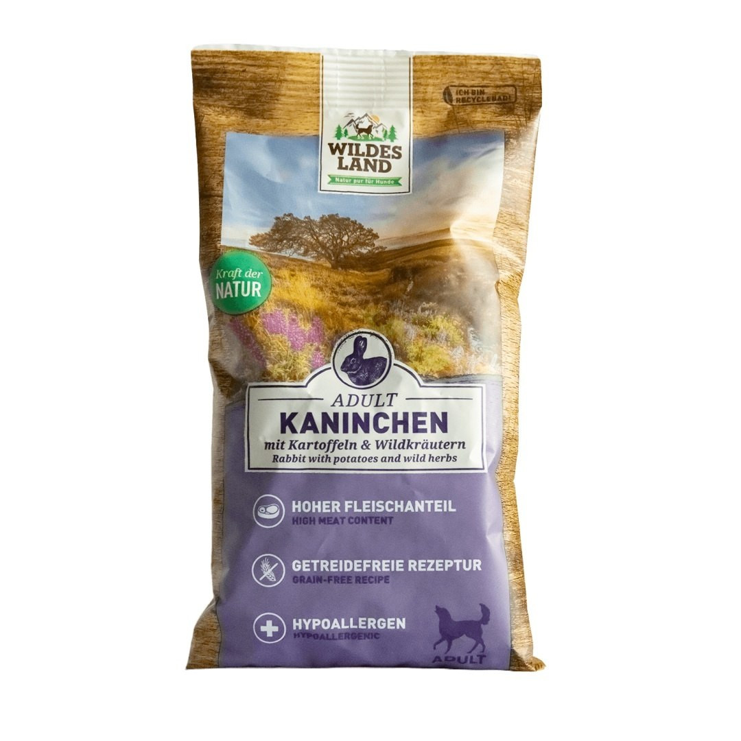Wildes Land Kaninchen królik z ziemniakami i ziołami 70 g