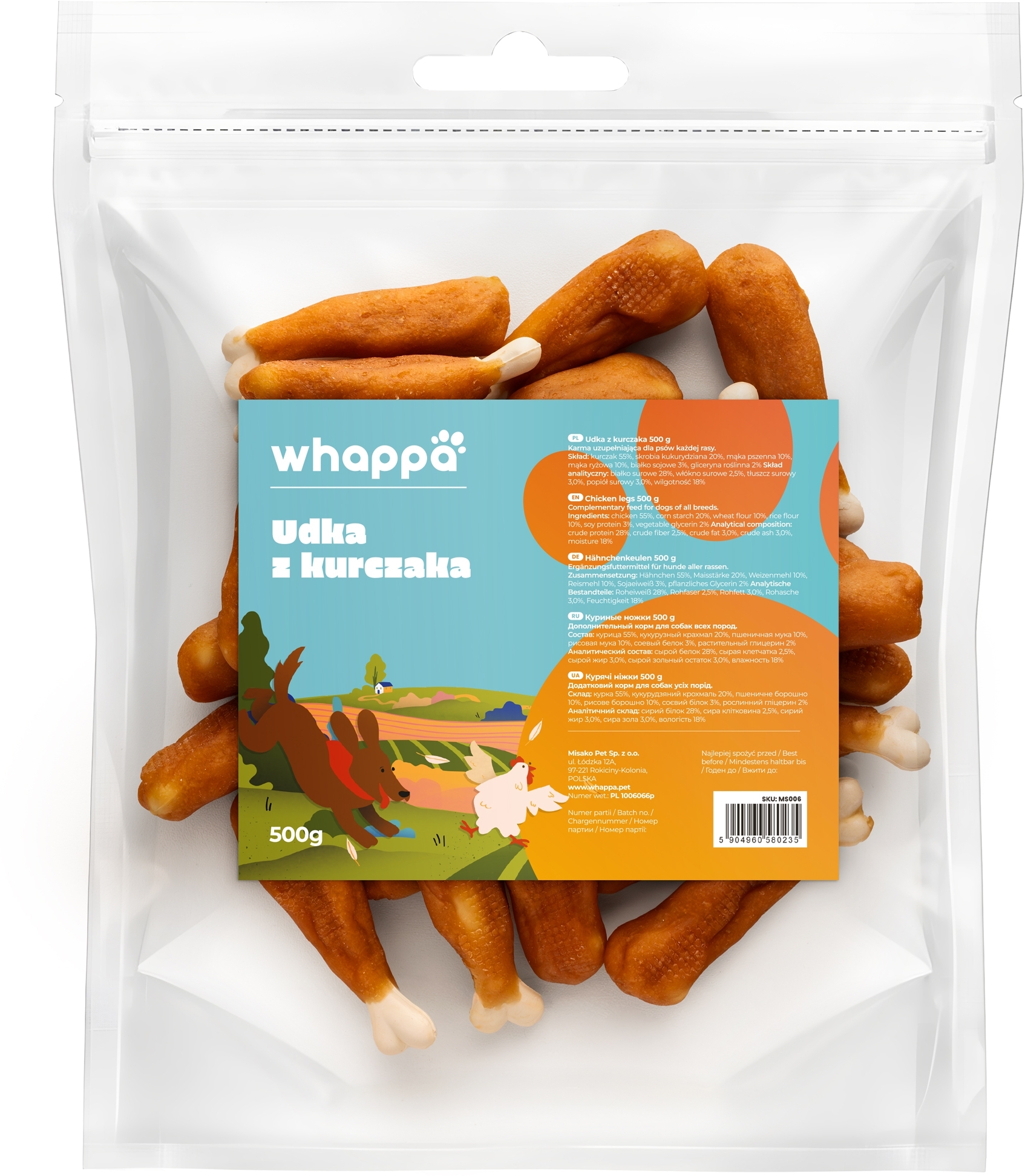 Whappa kurze udka, kurczak 500 g