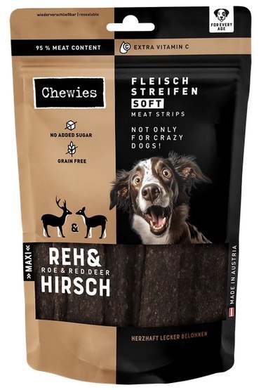 Chewies Meat Strips Soft Maxi jeleń, sarna duże rasy 150 g