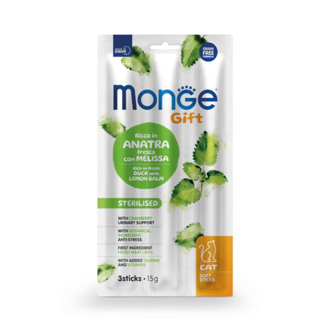 Monge Gift Sterilised kaczka z melisą i żurawiną adult 15 g