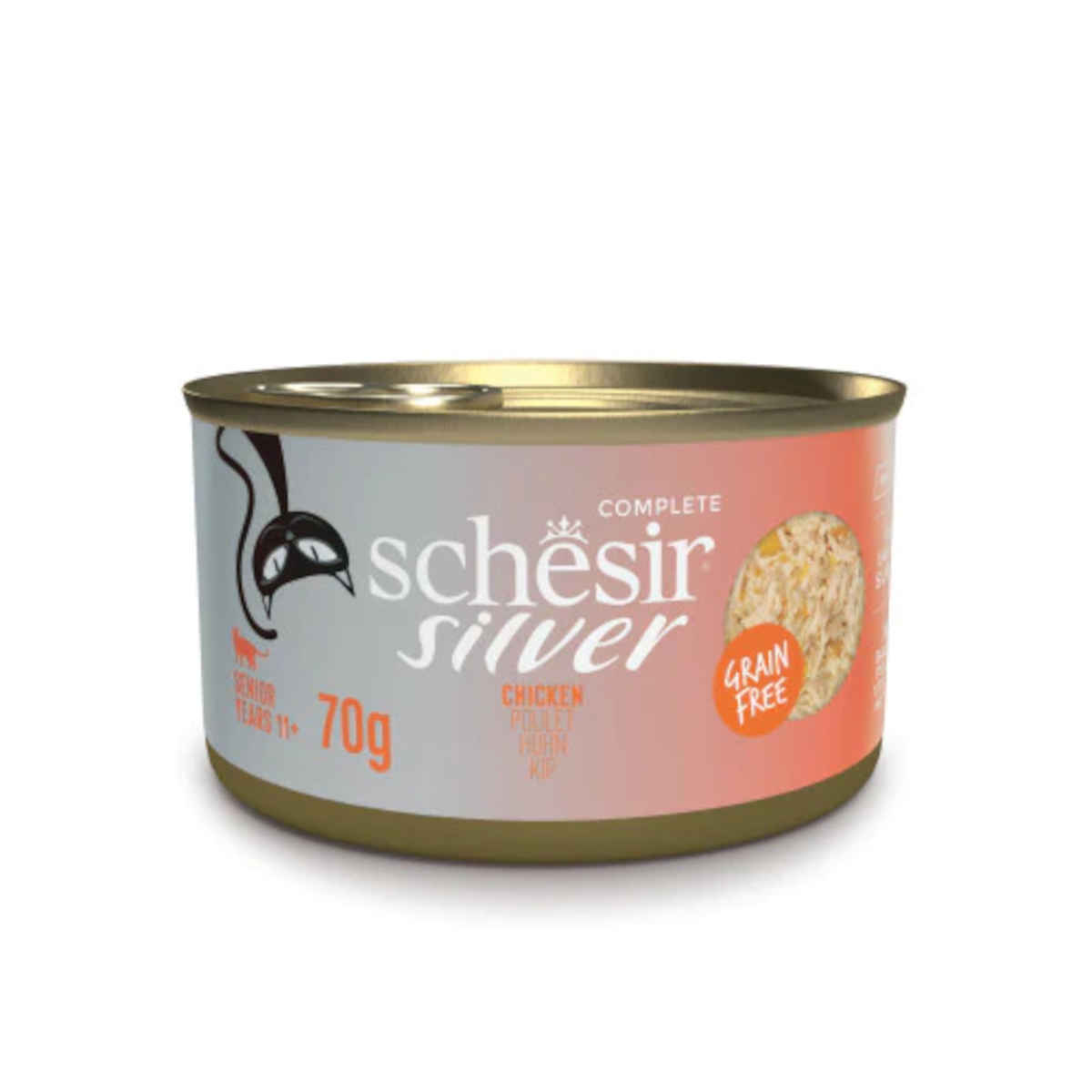 Schesir Silver kurczak w bulionie senior 70 g