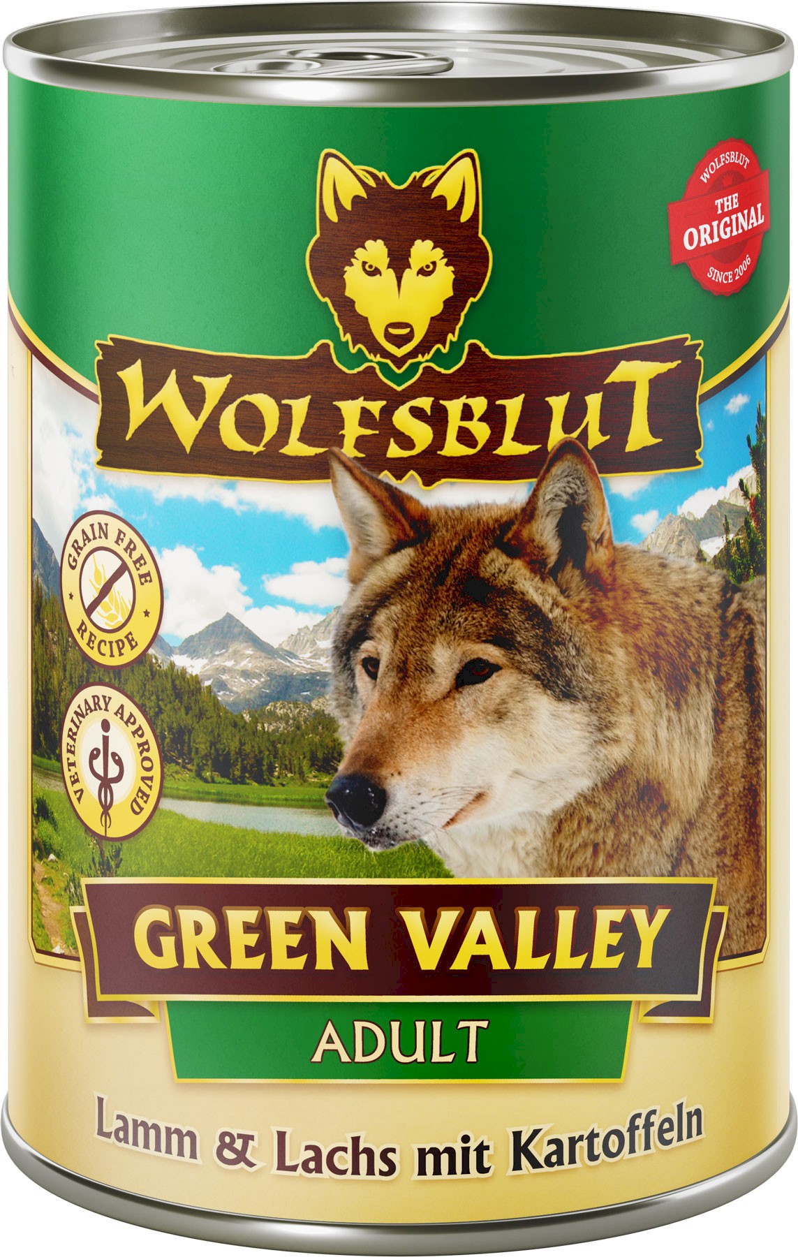 Wolfsblut Green Valley jagnięcina, łosoś adult 395 g