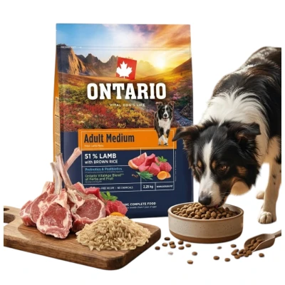 Ontario jagnięcina adult średnie rasy 2,25 kg