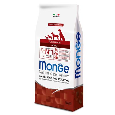 Monge Superpremium jagnięcina adult 12 kg × 2