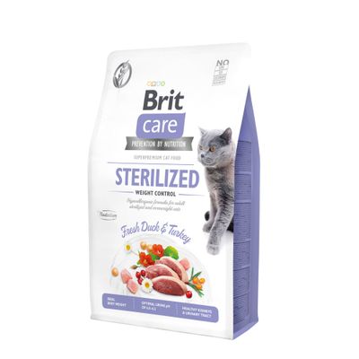 Brit Care Sterilised Light indyk, kaczka 2 kg × 2