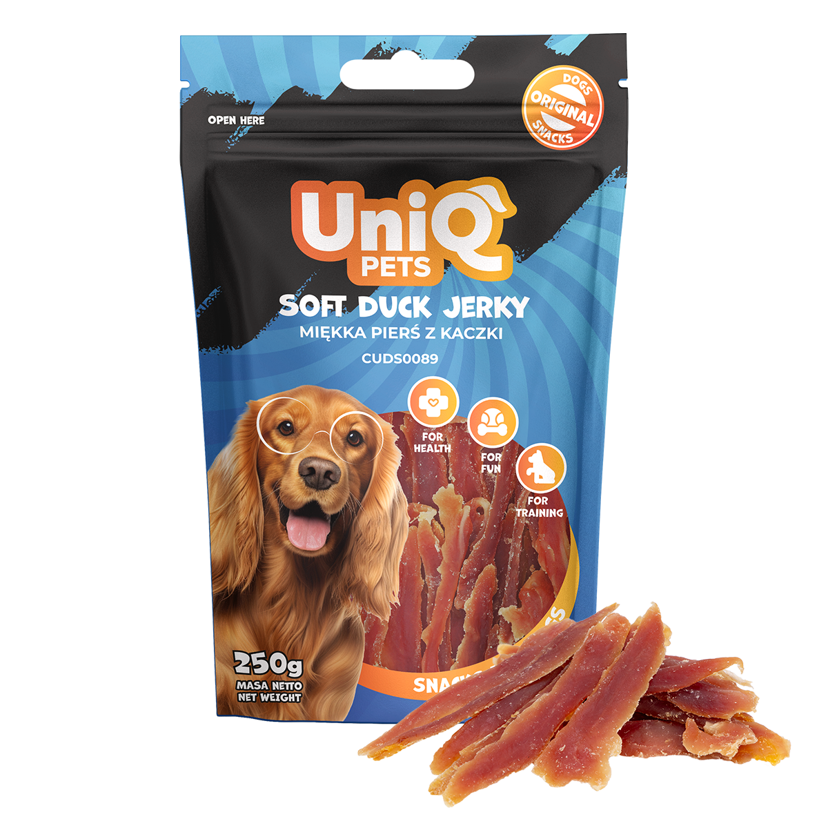 Uniq Pets Woofers kaczka 250 g