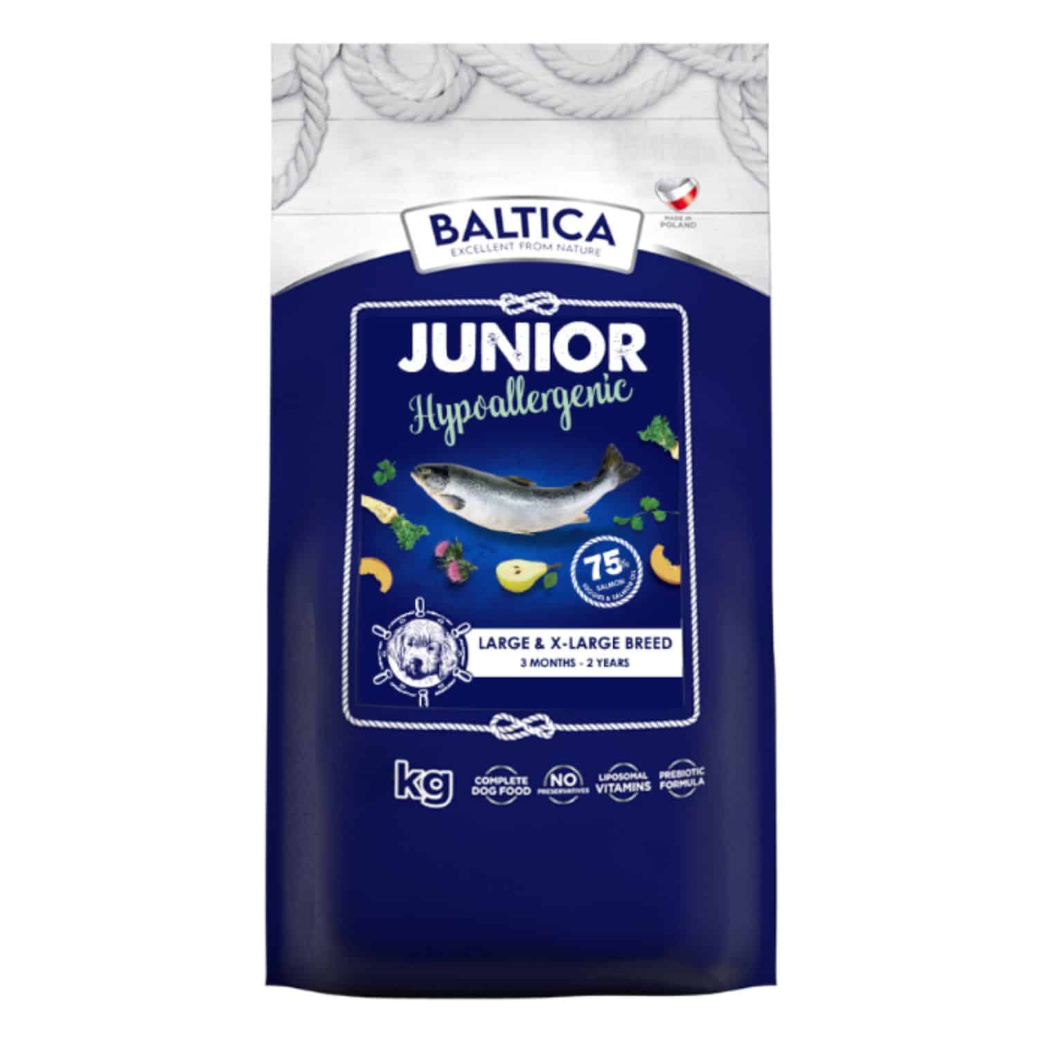 Baltica Excellent łosoś junior duże rasy 1 kg