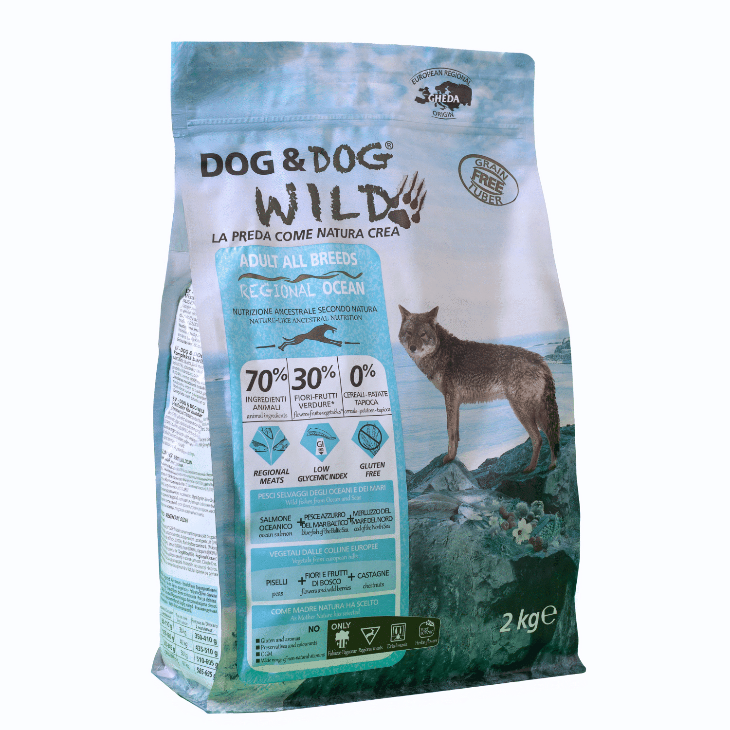 Dog&Dog Wild Regional dorsz, lufar, łosoś 12 kg