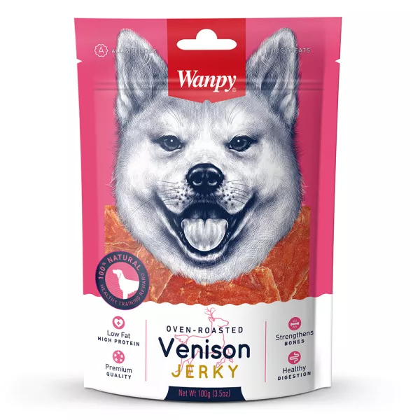 Wanpy Venison Jerky dziczyzna 100 g