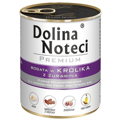 Dolina Noteci Premium królik z żurawiną adult 800 g × 12